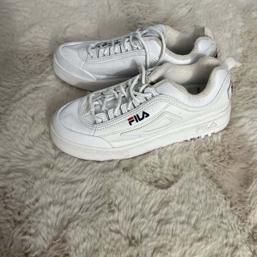 FILA Disruptor II 2 Wedge White Platform Women's Sneakers